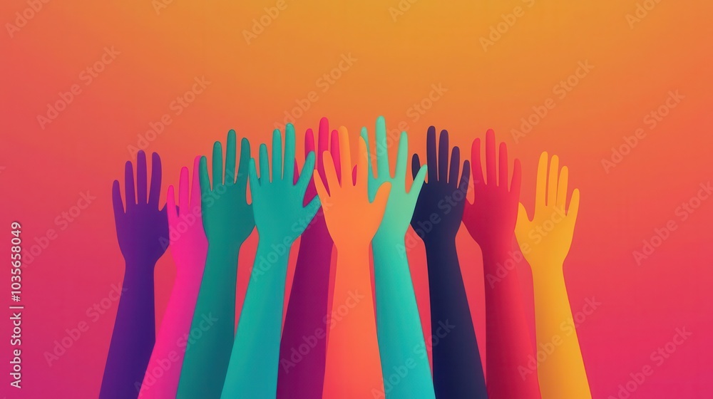 Worldwide unity, driven by respect and global harmony, flat design illustration Worldwide unity, driven by respect and global harmony, flat design illustration