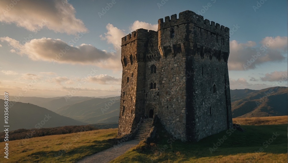 An ancient archer tower with fascinating architecture An ancient archer tower with fascinating architecture