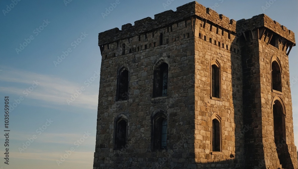 An ancient archer tower with intricate details An ancient archer tower with intricate details