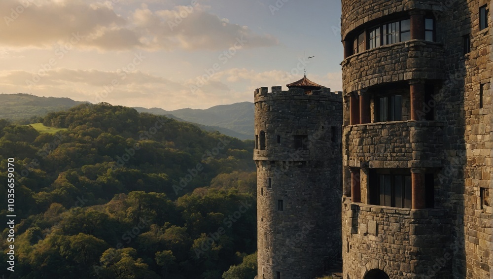 An ancient archer tower with rich historical significance An ancient archer tower with rich historical significance