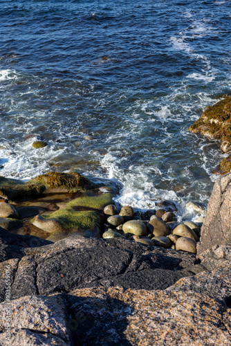 waves and rocks