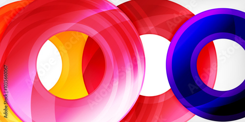 Circles, round elements, ring shapes premium background. Vector Illustration For Wallpaper, Banner, Background, Card, Book Illustration, landing page