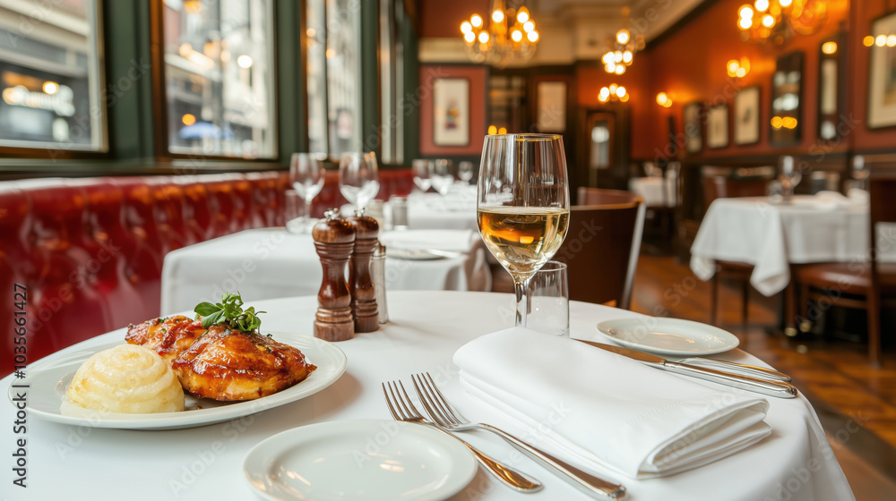 Luxury Dining Setup: Elegantly Folded Napkin with Silverware Luxury Dining Setup: Elegantly Folded Napkin with Silverware