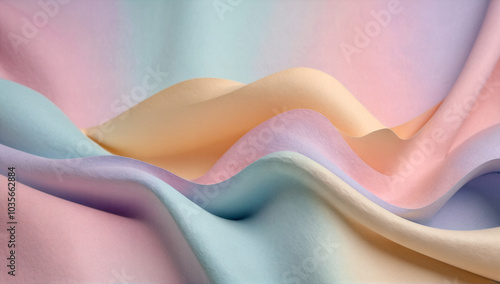 Pastel color paper fabric image