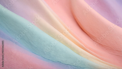 Image of a surface with old paint in pastel colors.
