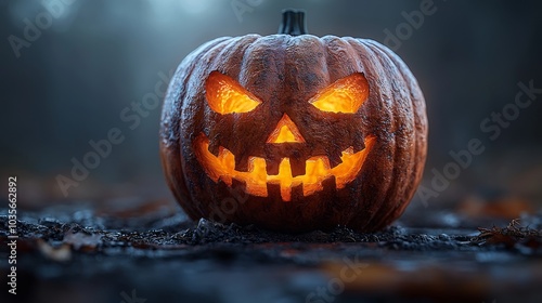 Wallpaper Mural Glowing Jack o  lantern Pumpkin Halloween Decoration Torontodigital.ca