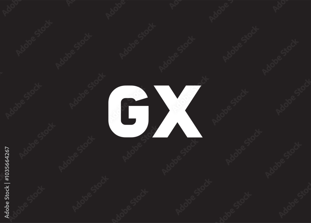 GX letter logo and initial logo design GX letter logo and initial logo design