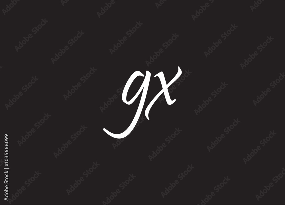 GX letter logo and initial logo design GX letter logo and initial logo design