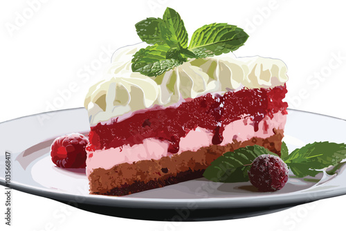 Tasty and sweet cream cake