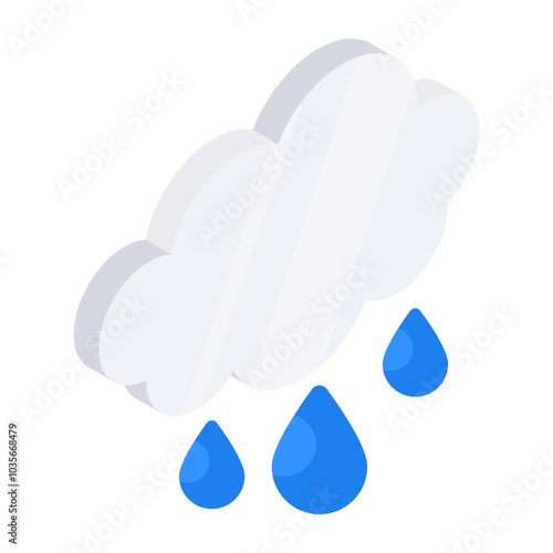 Rainfall icon in perfect design

