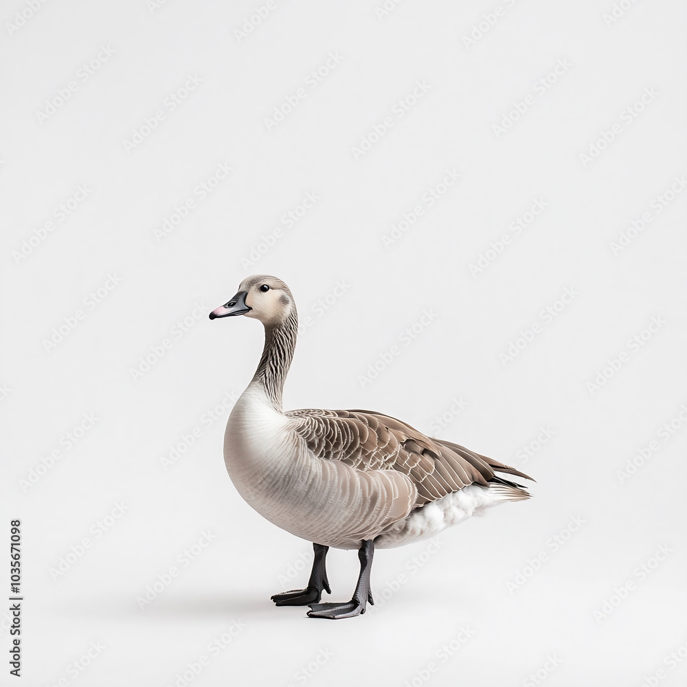 Goose on white background. Goose on white background.