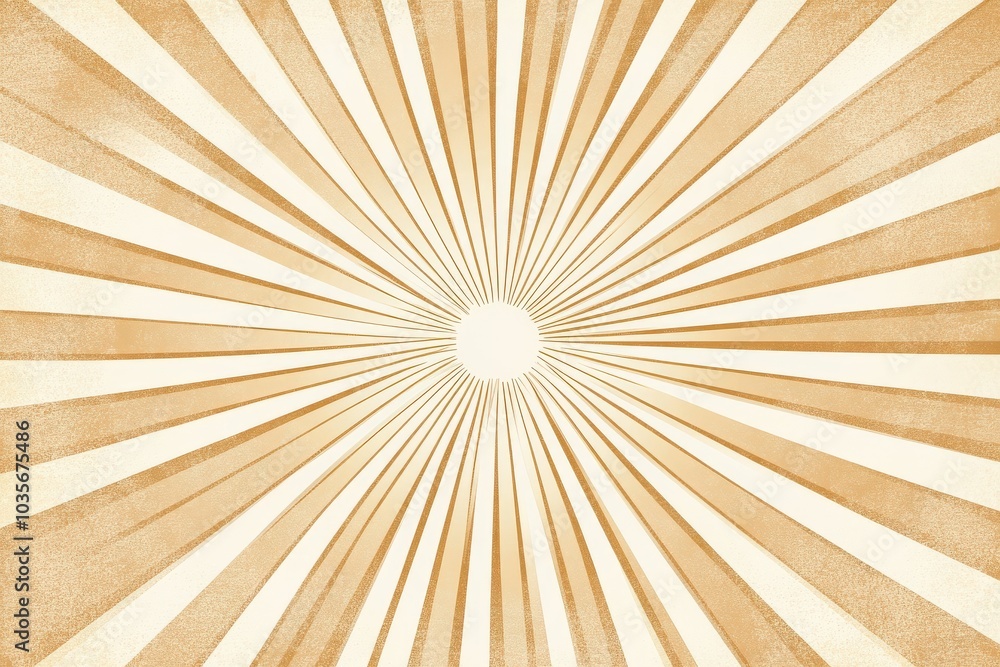 Fototapeta premium Burst Overlay. Neutral Sunburst Light Beam as Background Illustration