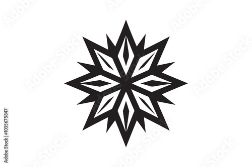 A bold geometric black star symbol 42.eps