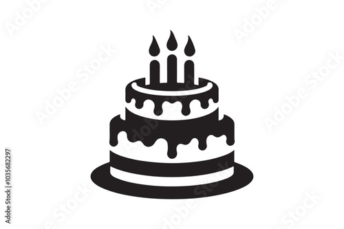 Birthday Cake silhouette vector 40.eps