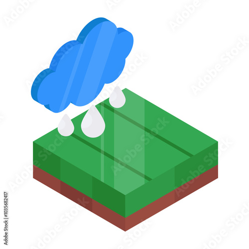 Rainfall icon in perfect design

