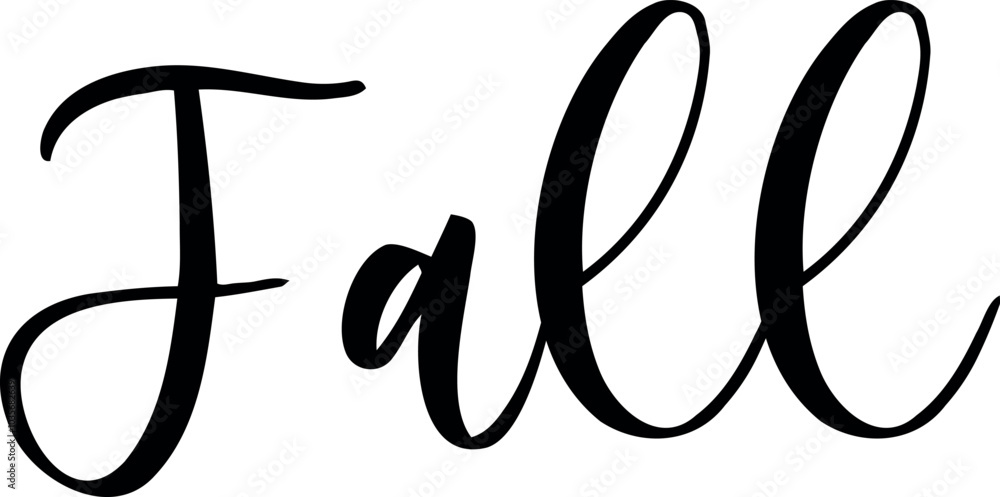 Fall Handwritten Graphic Design. Vector Illustration Fall Handwritten Graphic Design. Vector Illustration