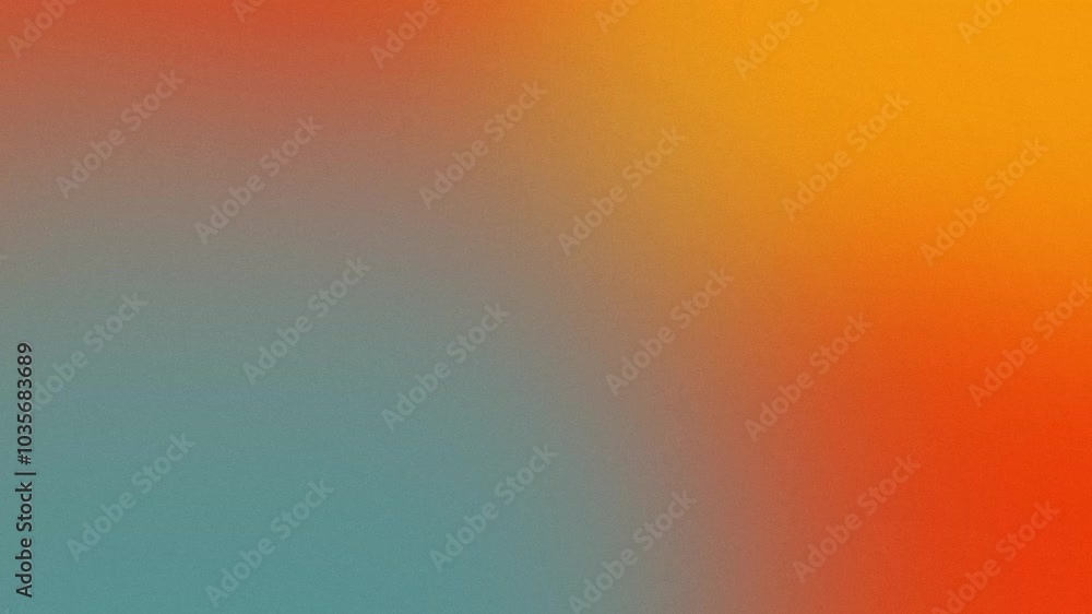 Orange teal beige yellow noisy color gradient background, grainy texture effect, poster banner header backdrop design