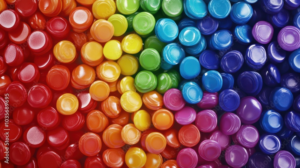A seamless spread of rainbow-colored lollipops, tightly arranged to fill the entire frame with their glossy, vibrant, and sugary surfaces. A seamless spread of rainbow-colored lollipops, tightly arranged to fill the entire frame with their glossy, vibrant, and sugary surfaces.