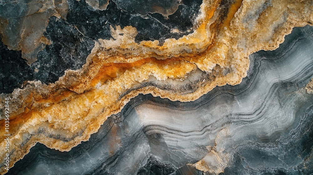 Obraz premium Abstract Stone Texture with Wavy Patterns