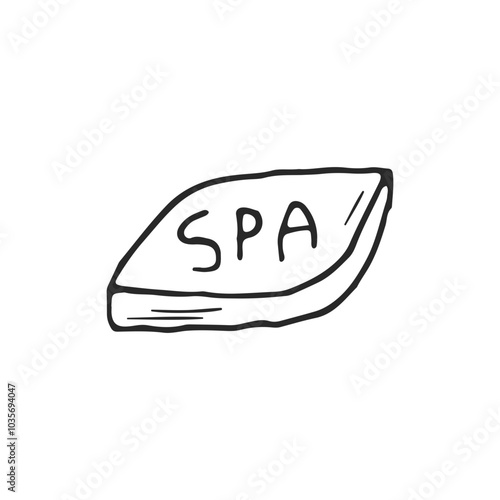 Hand drawn Spa and sauna elements