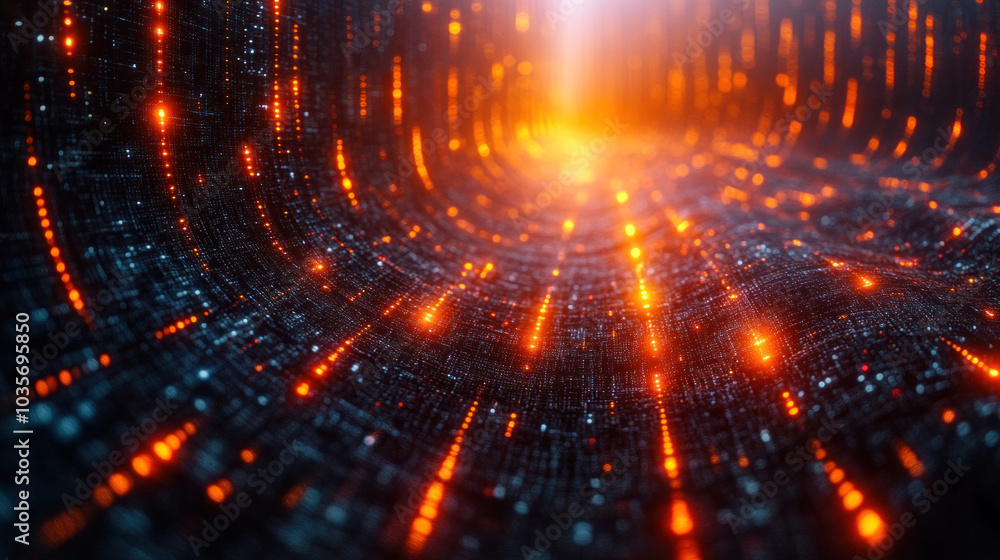 A dynamic scene of advanced technology in science with AI algorithms, quantum computing, and real-time analytics driving innovation A dynamic scene of advanced technology in science with AI algorithms, quantum computing, and real-time analytics driving innovation