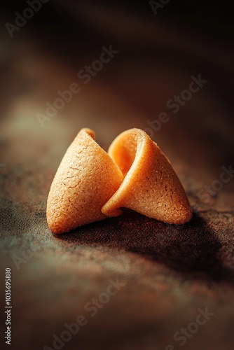 fortune cookies on the table. Selective focus