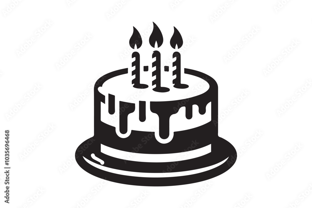 Birthday Cake silhouette vector 161.eps Birthday Cake silhouette vector 161.eps