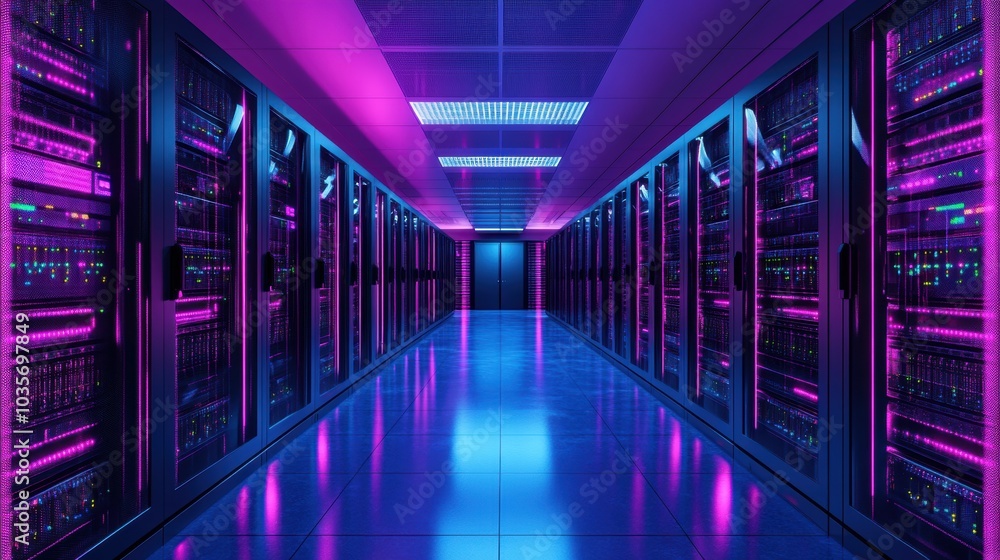 Server Room Glow. Server Room Glow.