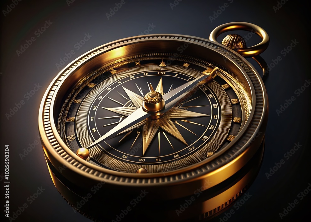 Elegant Black and Gold Compass with Metal Ornament Design for Navigation and Adventure Enthusiasts Elegant Black and Gold Compass with Metal Ornament Design for Navigation and Adventure Enthusiasts