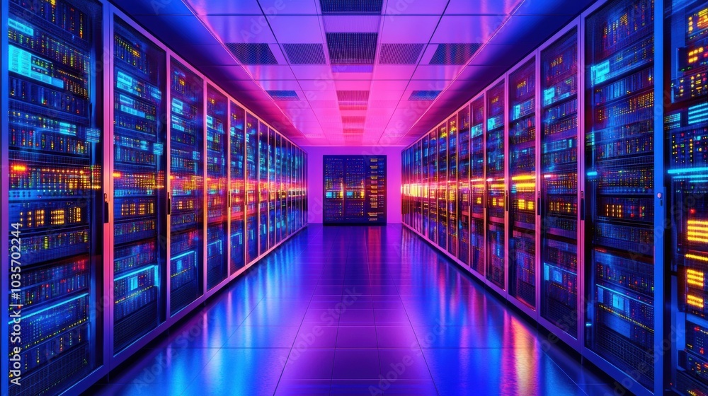 Server Room Glow. Server Room Glow.
