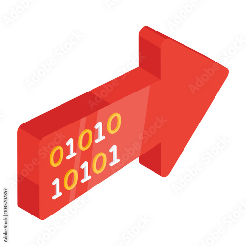 Premium design icon of binary data

