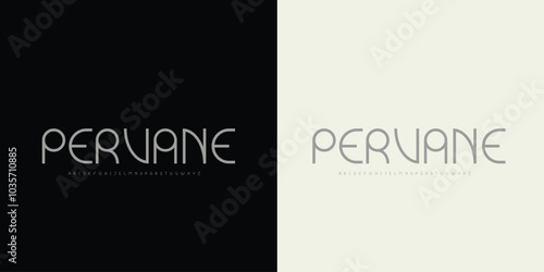 Vector elegant alphabet letters font classic modern serif lettering minimal fashion