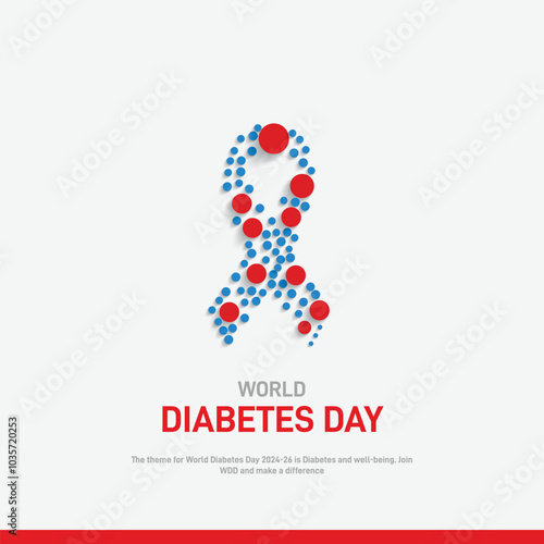 world diabetes day. world diabetes day creative poster, banner, postcard, social media post, background, template, greetings card design etc. 