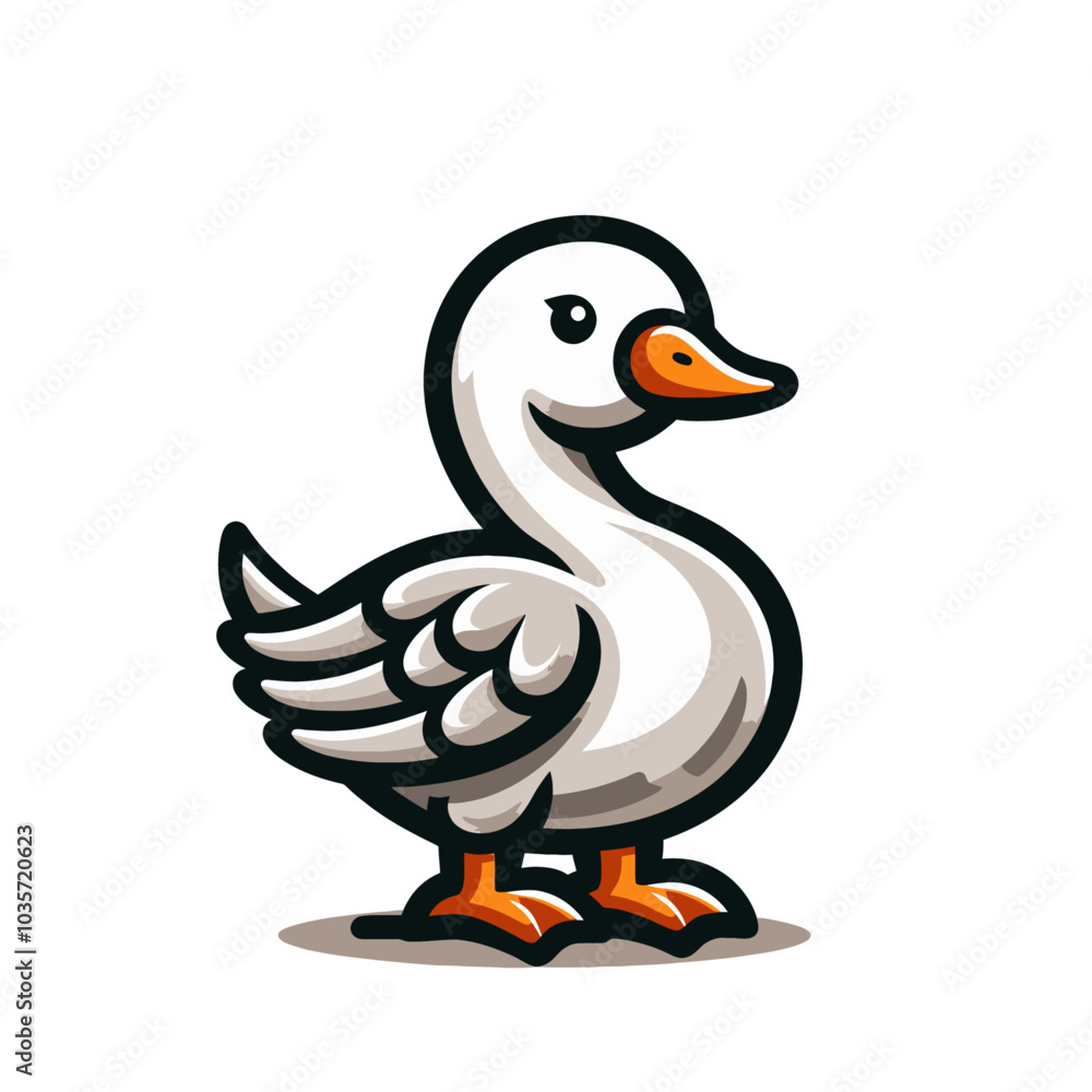 Goose modern isolated vector illustration Goose modern isolated vector illustration