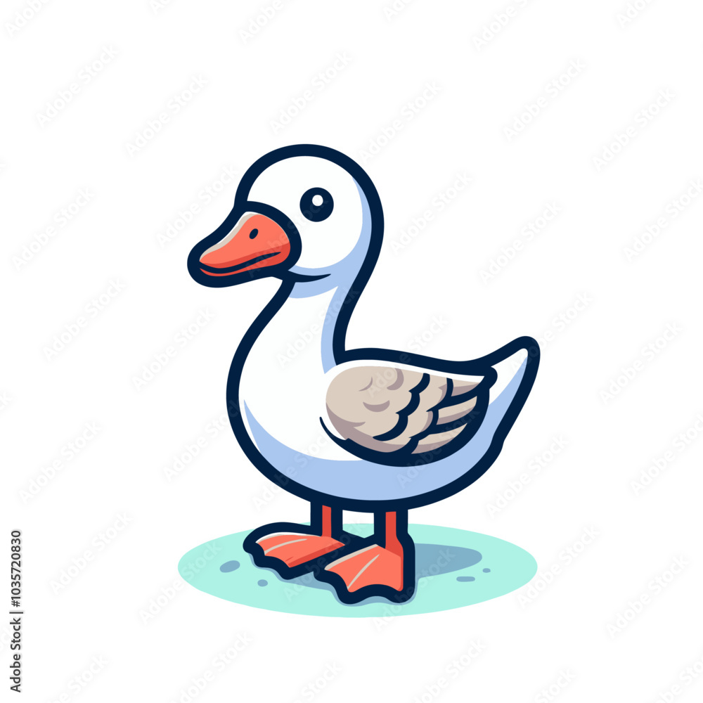 Goose modern isolated vector illustration Goose modern isolated vector illustration