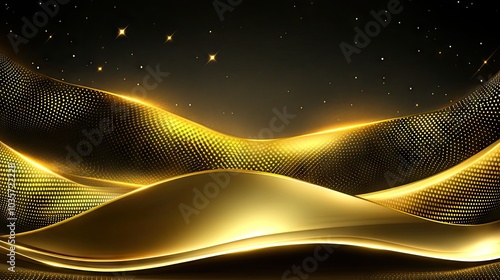 Abstract golden diagonal patterns with sharp lines and shimmering textures, perfect for sophisticated designs.