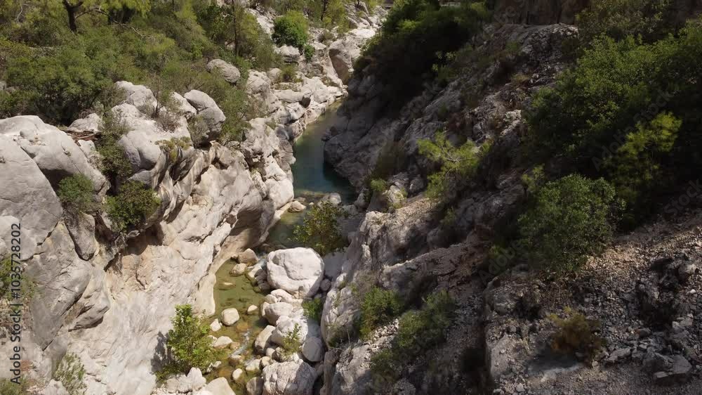 Flying over the Goynuk Canyon in Turkey. Flying over the Goynuk Canyon in Turkey.