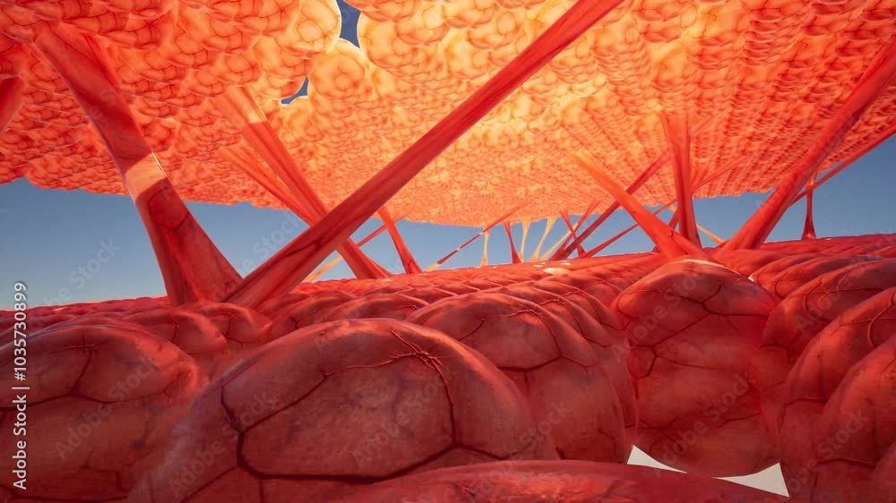 collagen cell structure inside skin serum health