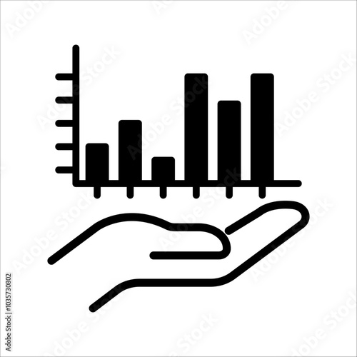 Graphs and charts web line icon. data elements, bars and pies, diagrams for business infographics. statistical and analytical data visualization. vector illustration