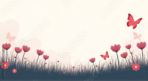 background with flowers