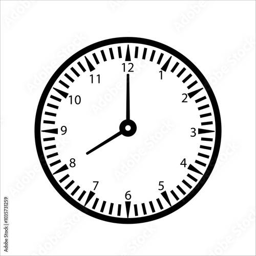 simple clock vector icon. clock icon