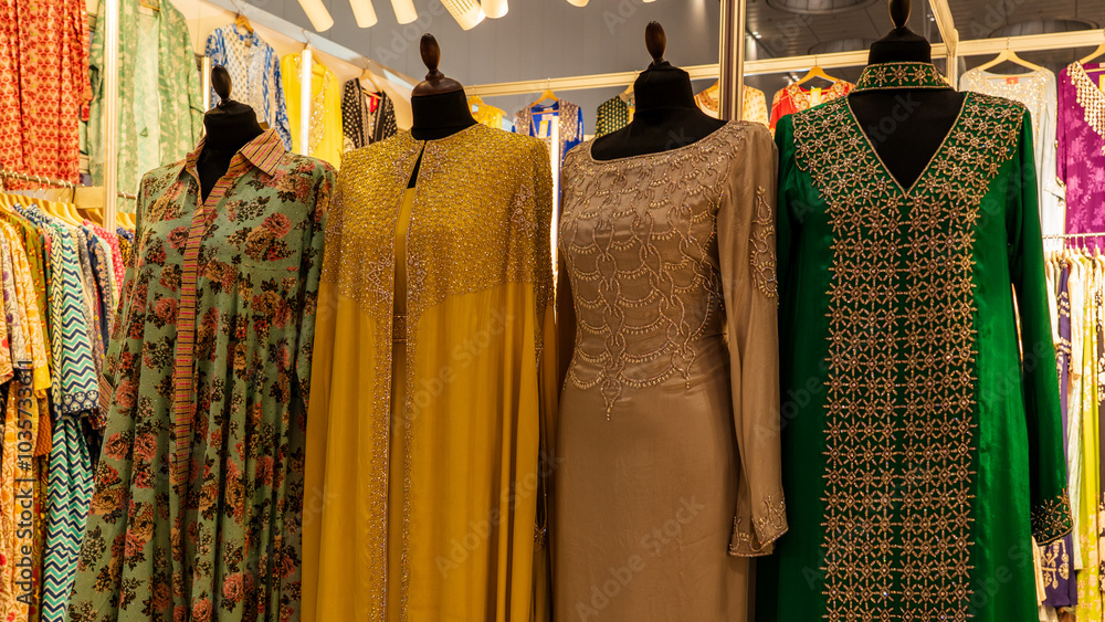 Traditional Arabic Abaya and Clothing for Sale at Souq Waqif Cloth Store