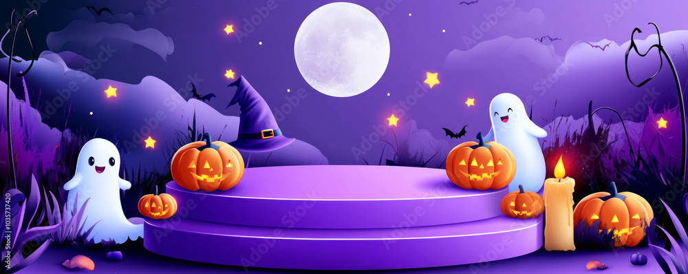 Naklejka premium Halloween background 