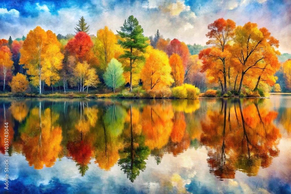 abstract watercolor landscape abstract watercolor landscape
