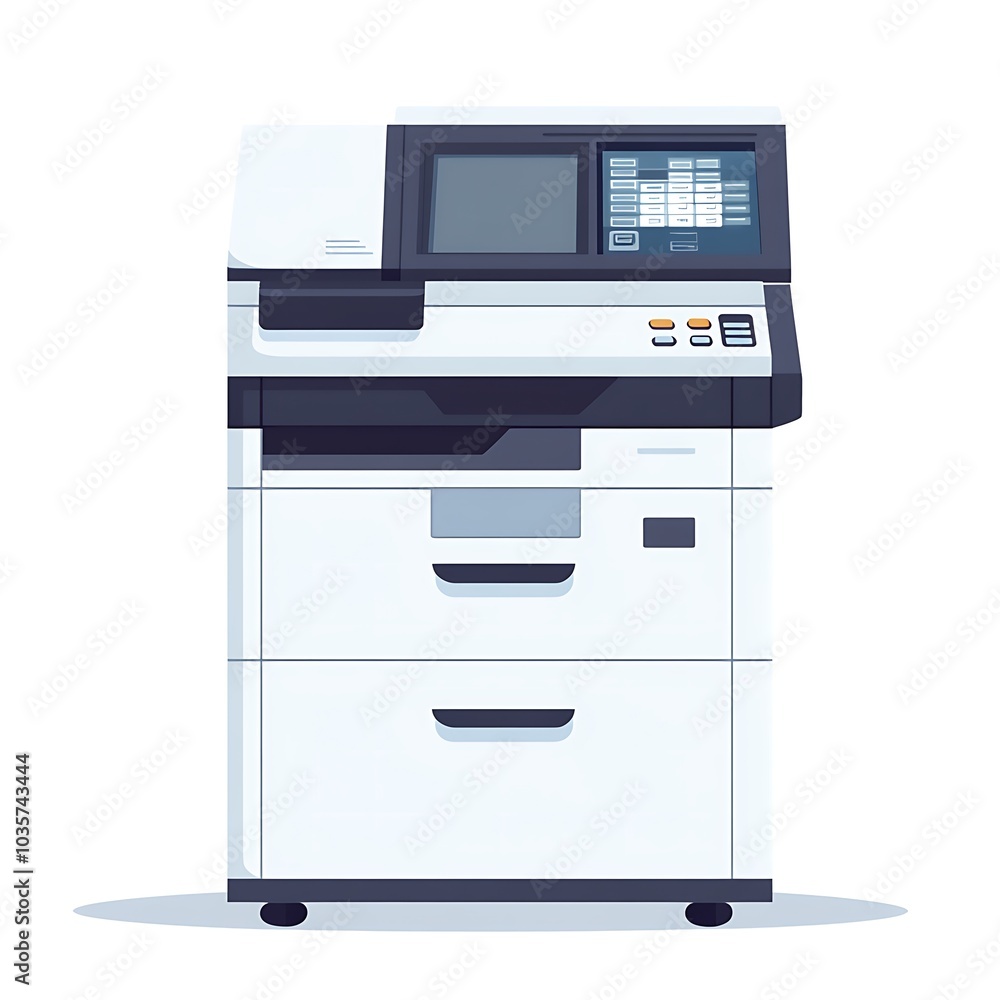 High-quality multifunction office printer with scanner and copier features, ideal for increasing productivity in corporate environments. High-quality multifunction office printer with scanner and copier features, ideal for increasing productivity in corporate environments.