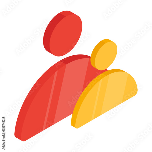 A premium download icon of profiles 

