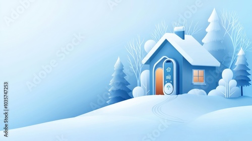 Cozy Winter Home with Smart Heating Technology