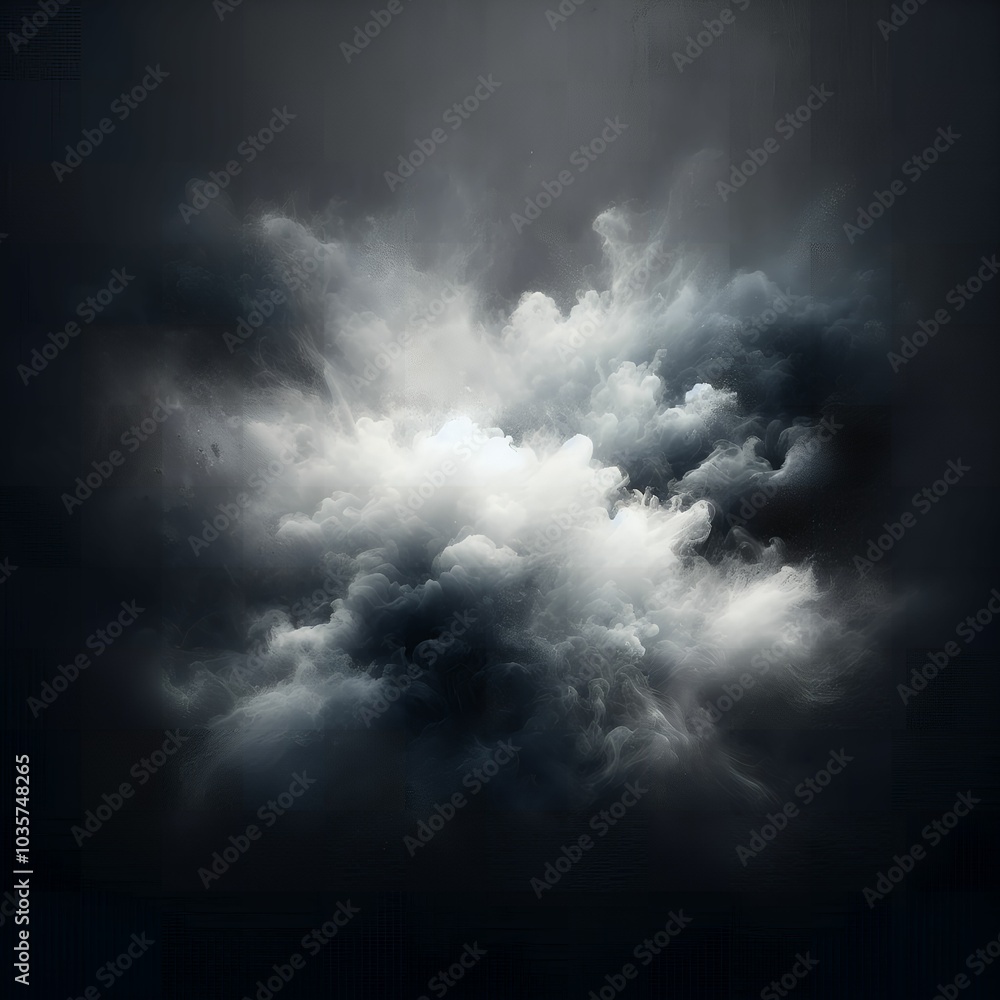 A smoky atmospheric background with a dark, mysterious ambiance. The background features White to slightly lighter tones in the center . Subtle, soft smoke rises from the bottom, swirling gently in A smoky atmospheric background with a dark, mysterious ambiance. The background features White to slightly lighter tones in the center . Subtle, soft smoke rises from the bottom, swirling gently in