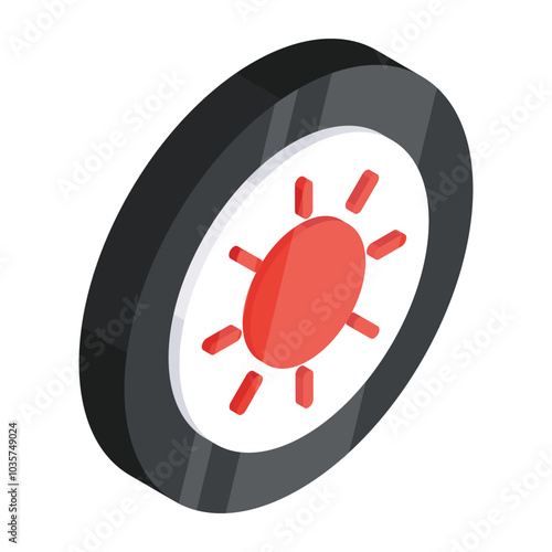 An icon design of sunlight 

