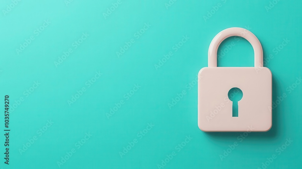 Cybersecurity protection for online banking, encrypted data, 3D illustration Cybersecurity protection for online banking, encrypted data, 3D illustration